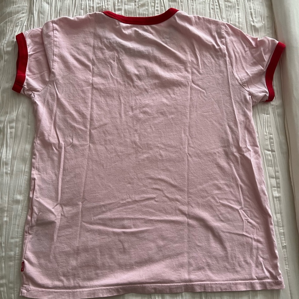 Levi's Pink and Red Ringer T-Shirt - Picture 3 of 4